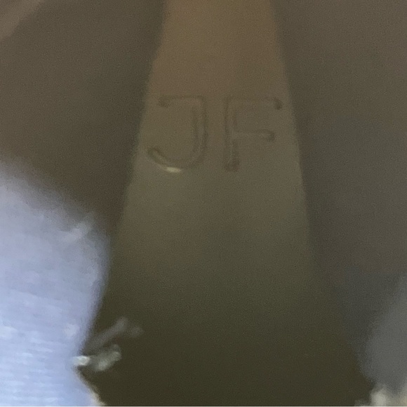 JF j. Ferrar gray faux leather ankle boots heels womens size 10 professional - Picture 7 of 8